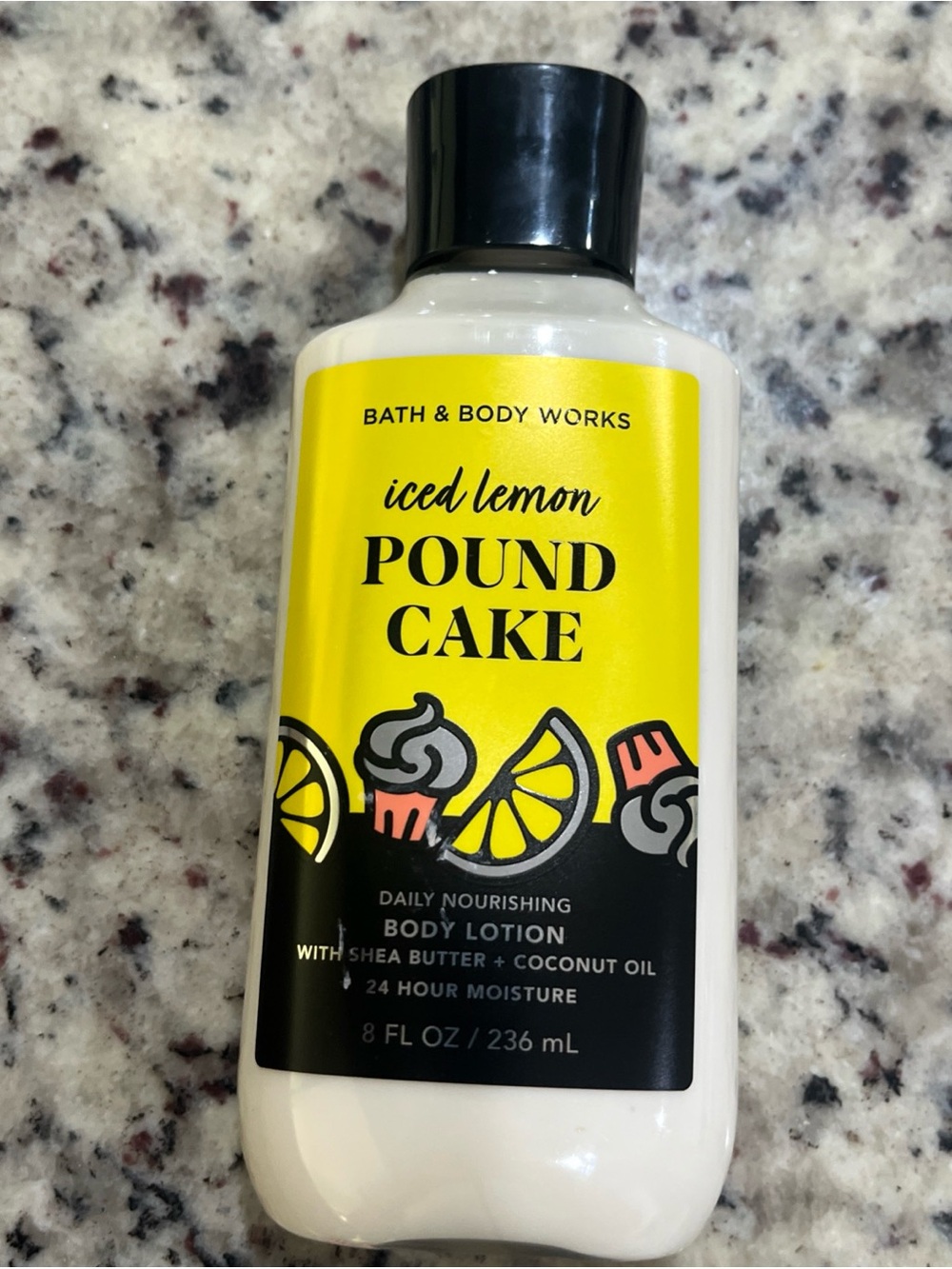 Bath & Body Works Iced Lemon Pound Cake Lotion 8 oz  Shea Butter Coconut Oil HTF
